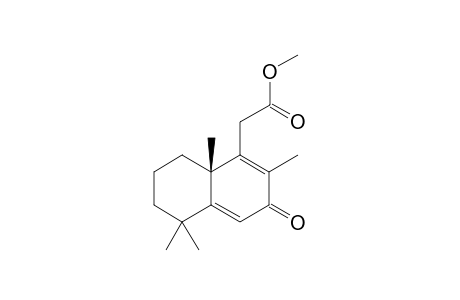 2-[(8aR)-2,5,5,8a-tetramethyl-3-oxo-7,8-dihydro-6H-naphthalen-1-yl]acetic acid methyl ester