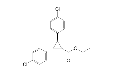 Ethyl (trans)-2,3-bis(p-chlorophenyl)cyclopropane-1-carboxylate