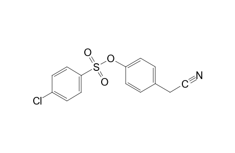 (p-hydroxyphenyl)acetonitrile, p-chlorobenzenesulfonate (ester)