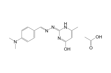 4-(dimethylamino)benzaldehyde [(2Z)-4-hydroxy-6-methylpyrimidinylidene]hydrazone acetate