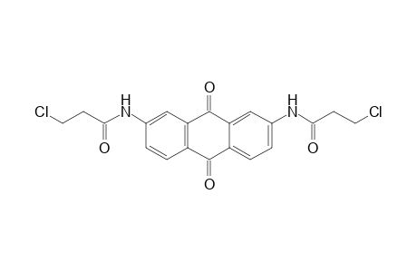 3-Chloranyl-N-[7-(3-chloranylpropanoylamino)-9,10-bis(oxidanylidene)anthracen-2-yl]propanamide
