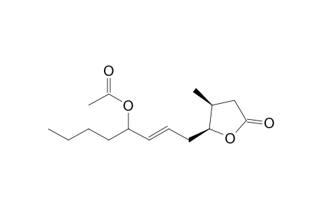 (cis)-5-(4'-Acetoxyoct-2'-enyl)-4-methyl-tetrahydrofuran-2-one