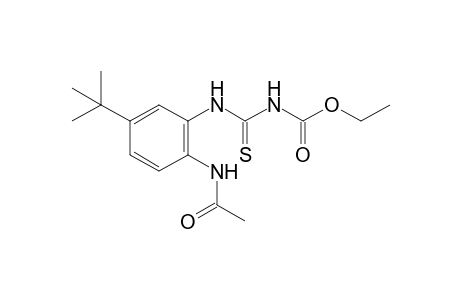 4-(2-acetamido-5-tert-butylphenyl)-3-thioallophanic acid, ethyl ester