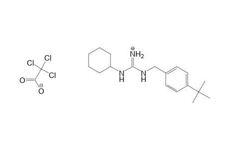 Acetic acid, trichloro-, compound with N-cyclohexyl-N'-[[4-(1,1-dimethylethyl)phenyl]methyl]guanidine (1:1)