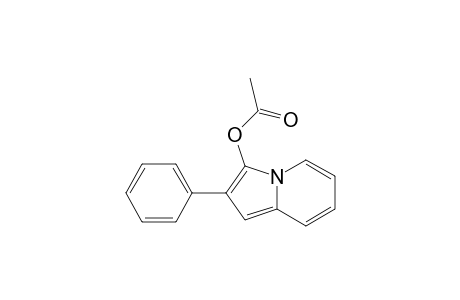 3-Indolizinol, 2-phenyl-, acetate (ester)