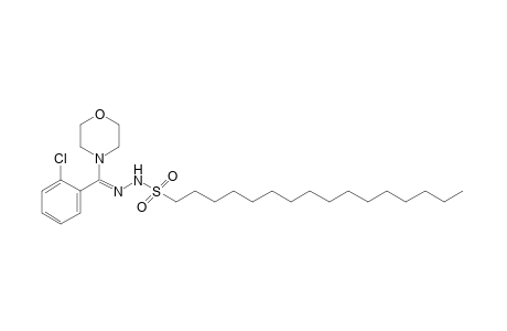 1-hexadecanesulfonic acid, (o-chloro-alpha-morpholinobenzylidene)hydrazide