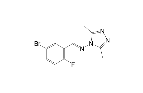 4H-1,2,4-triazol-4-amine, N-[(E)-(5-bromo-2-fluorophenyl)methylidene]-3,5-dimethyl-