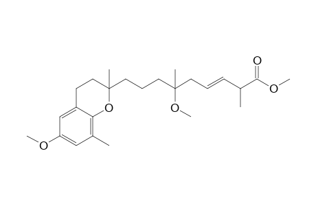 Methyl 9-[2',8'-Dimethyl-6'-methoxy-1',2',3',4'-tetrahydrobenzopyran-2'-yl]-6-methyl-6-methoxynon-3-ene-2-carboxylate