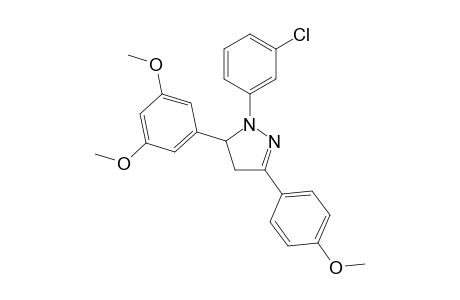 1-(3-Chlorophenyl)-4,5-dihydro-5-(3,5-dimethoxyphenyl)-3-(4-methoxyphenyl)-1H-pyrazole