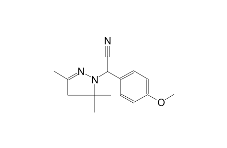 (4-Methoxy-phenyl)-(3,5,5-trimethyl-4,5-dihydro-pyrazol-1-yl)-acetonitrile