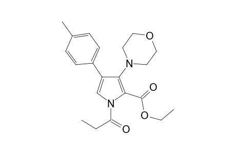 N-Propanoyl-4-(p-tolyl)-3-morpholinopyrrol- 2-carboxylic acid, ethyl ester