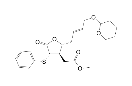 2-[(2R,3R,4S)-2-[(E)-4-(2-oxanyloxy)but-2-enyl]-5-oxo-4-(phenylthio)-3-oxolanyl]acetic acid methyl ester