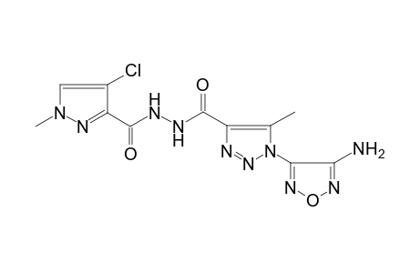 1-(4-Amino-1,2,5-oxadiazol-3-yl)-N'-[(4-chloro-1-methyl-1H-pyrazol-3-yl)carbonyl]-5-methyl-1H-1,2,3-triazole-4-carbohydrazide