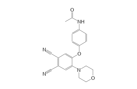 N-{4-[4,5-dicyano-2-(4-morpholinyl)phenoxy]phenyl}acetamide