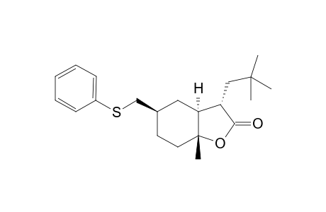 (3S,3aS,5R,7aR)-3-(2,2-dimethylpropyl)-7a-methyl-5-(phenylsulfanylmethyl)-3,3a,4,5,6,7-hexahydro-1-benzofuran-2-one