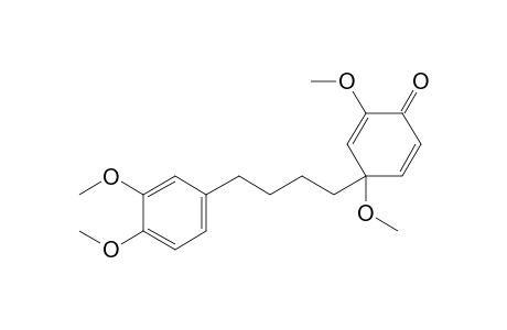 1-(1",3"-Dimethoxy-4"-oxocyclohexa-2",5"-dienyl)-4-(3',4'-dimethoxyphenyl)butane