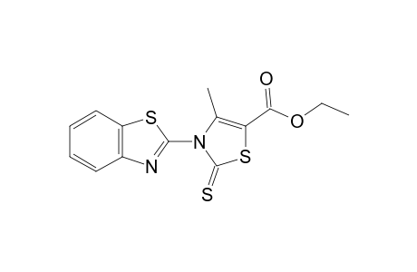 Ethyl 3-(benzo[d]thiazol-2-yl)-4-methyl-2-thioxo-2,3-dihydrothiazole-5-carboxylate