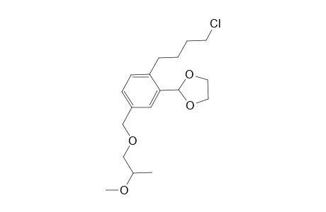 2-[2'-(4"-Chlorobutyl)-5'-(2"'-methyl-2"'-methoxyethoxy)methyl]phenyl-1,3-dioxolane