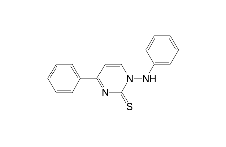 2(1H)-Pyrimidinethione, 4-phenyl-1-(phenylamino)-