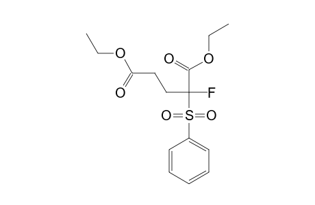 DIETHYL-2-FLUORO-2-(PHENYLSULFONYL)-PENTANEDIOATE