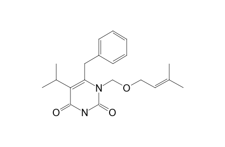 6-BENZYL-5-ISOPROPYL-1-(3-METHYLBUT-2-ENYLOXYMETHYL)-URACIL