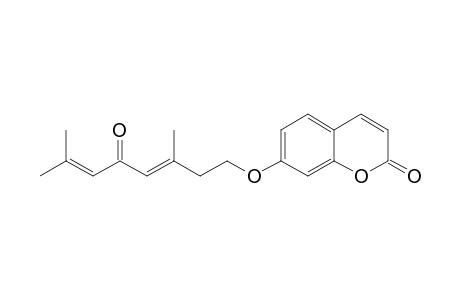 7-[(3E)-3,7-dimethyl-5-oxidanylidene-octa-3,6-dienoxy]chromen-2-one