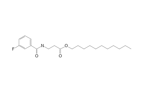 .beta.-Alanine, N-(3-fluorobenzoyl)-, undecyl ester