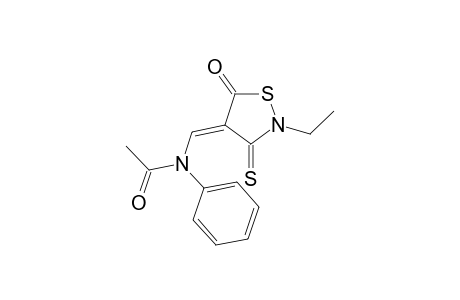 Acetamide, N-(2-ethyl-5-oxo-3-thioxoisothiazolidin-4-ylidenemethyl)-N-phenyl-