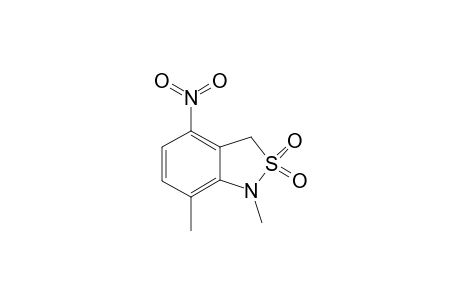 4-Nitro-1,7-dimethyl-2,1-benzisothiazoline 2,2-dioxide