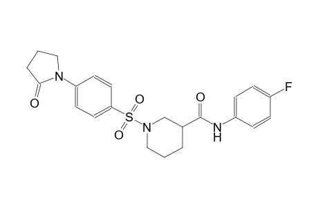 3-piperidinecarboxamide, N-(4-fluorophenyl)-1-[[4-(2-oxo-1-pyrrolidinyl)phenyl]sulfonyl]-