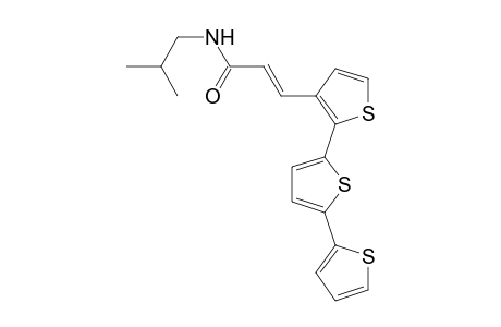 (E)-N-(2-Methylpropyl)-3-(2,2':5',2''-terthien-5-yl)propenamide