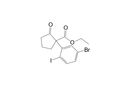 Ethyl 1-(5-bromo-2-iodophenyl)-2-oxocyclopentane-1-carboxylate