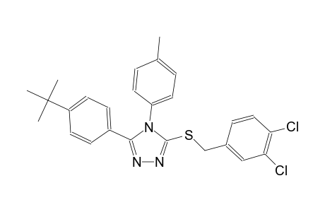 5-(4-tert-butylphenyl)-4-(4-methylphenyl)-4H-1,2,4-triazol-3-yl 3,4-dichlorobenzyl sulfide