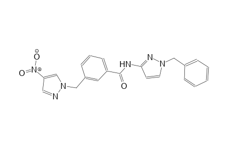 N-(1-benzyl-1H-pyrazol-3-yl)-3-[(4-nitro-1H-pyrazol-1-yl)methyl]benzamide
