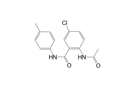 2-(acetylamino)-5-chloro-N-(4-methylphenyl)benzamide