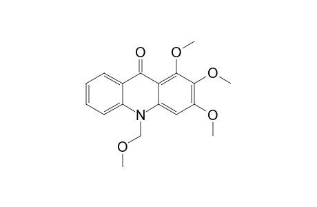 TODDALIOPSIN_D;1,2,3-TRIMETHOXY-10-METHOXYMETHYLACRIDONE