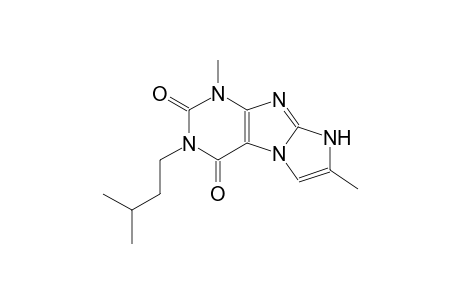 1H-imidazo[2,1-f]purine-2,4(3H,8H)-dione, 1,7-dimethyl-3-(3-methylbutyl)-