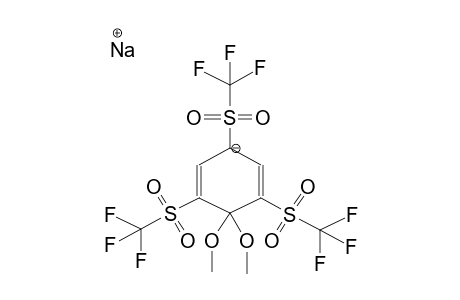 SODIUM 1,1-DIMETHOXY-2,4,6-TRIS(TRIFLUOROMETHYLSULPHONYL)-2,5-CYCLOHEXADIENATE
