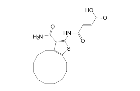 (2E)-4-{[3-(aminocarbonyl)-4,5,6,7,8,9,10,11,12,13-decahydrocyclododeca[b]thien-2-yl]amino}-4-oxo-2-butenoic acid