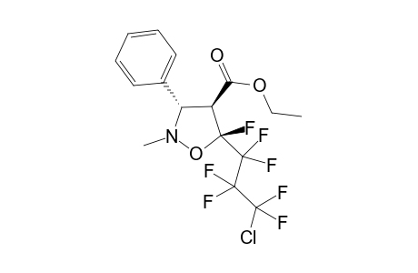 (3S,4S,5S)-ethyl 5-(3-chloro-1,1,2,2,3,3-hexafluoropropyl)-5-fluoro-2-methyl-3-phenylisoxazolidine-4-carboxylate