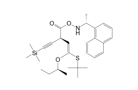 S-tert-Butyl (2S,3S)-2-Butyl-3-[[[(R)-1-(1-naphthyl)ethyl]amino]carboxy]-5-(trimethylsilyl)-4-pentynethioate