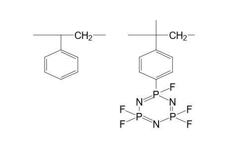 Poly{styrene-co-[(alpha-methylethenyl)phenyl] pentafluorocyclotriphosphazene