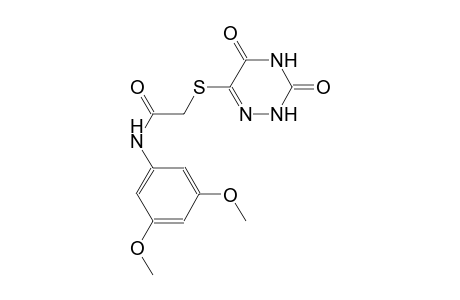 acetamide, N-(3,5-dimethoxyphenyl)-2-[(2,3,4,5-tetrahydro-3,5-dioxo-1,2,4-triazin-6-yl)thio]-