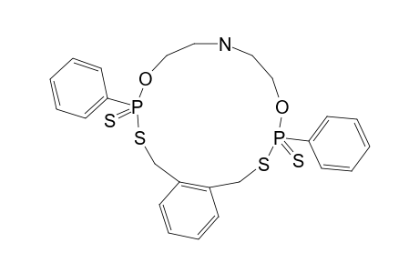 4,12-di(phenyl)-4,12-disulfanylidene-5,11-dioxa-3,13-dithia-8-aza-4$l^{5},12$l^{5}-diphosphabicyclo[13.4.0]nonadeca-1(19),15,17-triene