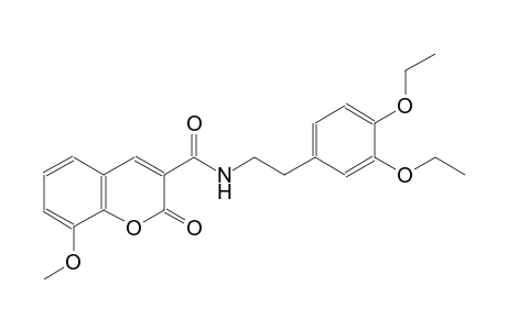 2H-1-benzopyran-3-carboxamide, N-[2-(3,4-diethoxyphenyl)ethyl]-8-methoxy-2-oxo-