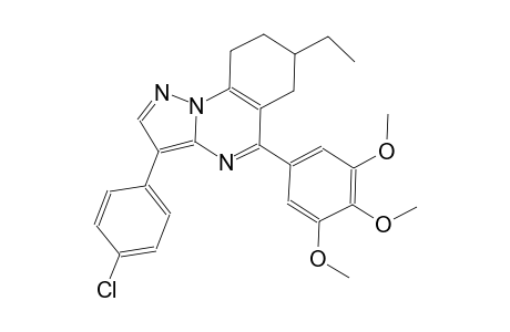 pyrazolo[1,5-a]quinazoline, 3-(4-chlorophenyl)-7-ethyl-6,7,8,9-tetrahydro-5-(3,4,5-trimethoxyphenyl)-