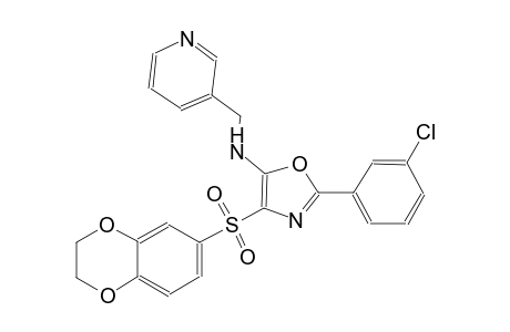 3-pyridinemethanamine, N-[2-(3-chlorophenyl)-4-[(2,3-dihydro-1,4-benzodioxin-6-yl)sulfonyl]-5-oxazolyl]-