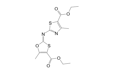 Ethyl N-[2-(4-methyl-5-carboxyethylthiazolo)]-5-methyl-1,3-oxathiol-2-imine-4-carboxylate