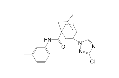 3-(3-chloro-1H-1,2,4-triazol-1-yl)-N-(3-methylphenyl)-1-adamantanecarboxamide