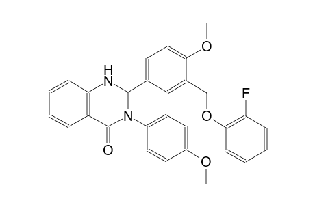 2-{3-[(2-fluorophenoxy)methyl]-4-methoxyphenyl}-3-(4-methoxyphenyl)-2,3-dihydro-4(1H)-quinazolinone
